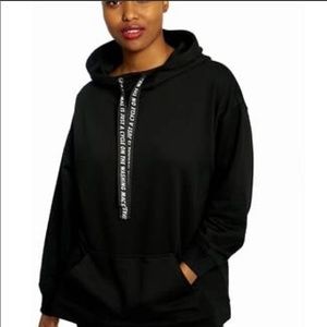 DUBGEE BY WHOOPI Hoodie “Normal Is Just A Cycle On A Washing Machine “ Large NWT